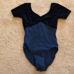 Navy blue leotard
